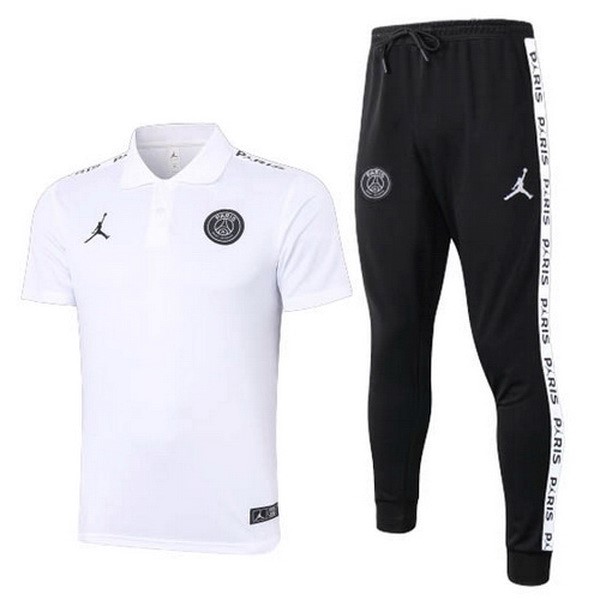 Polo Set Completo Paris Saint Germain 20/21 Bianco Nero